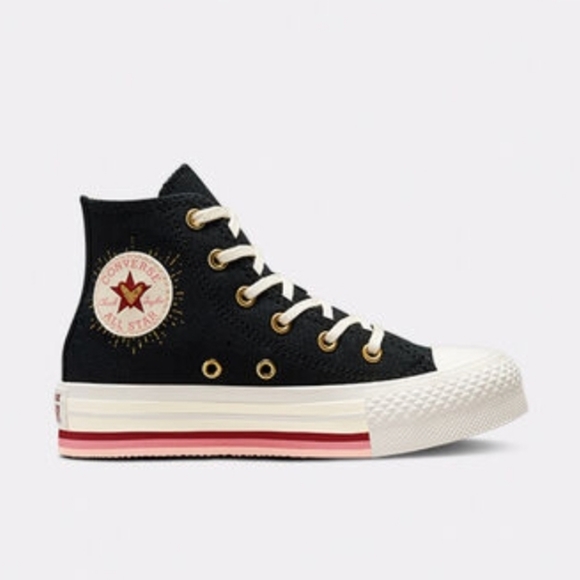 🔥 Last Call Converse Chuck Taylor All-Star Lift 'Valentines' Shoes For Girls - Picture 5 of 10